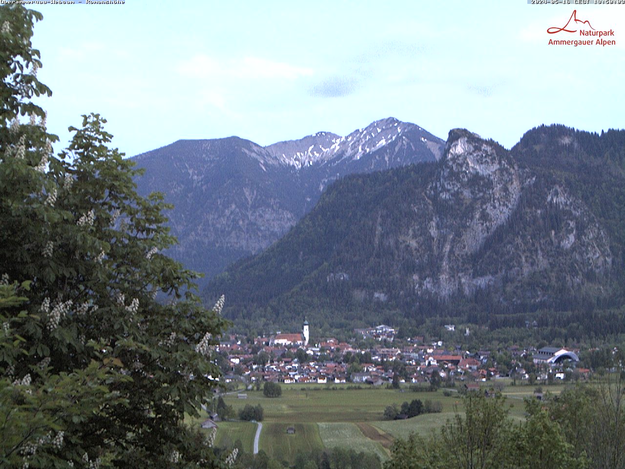 Berggasthof Romanshöhe - Blick über Oberammergau