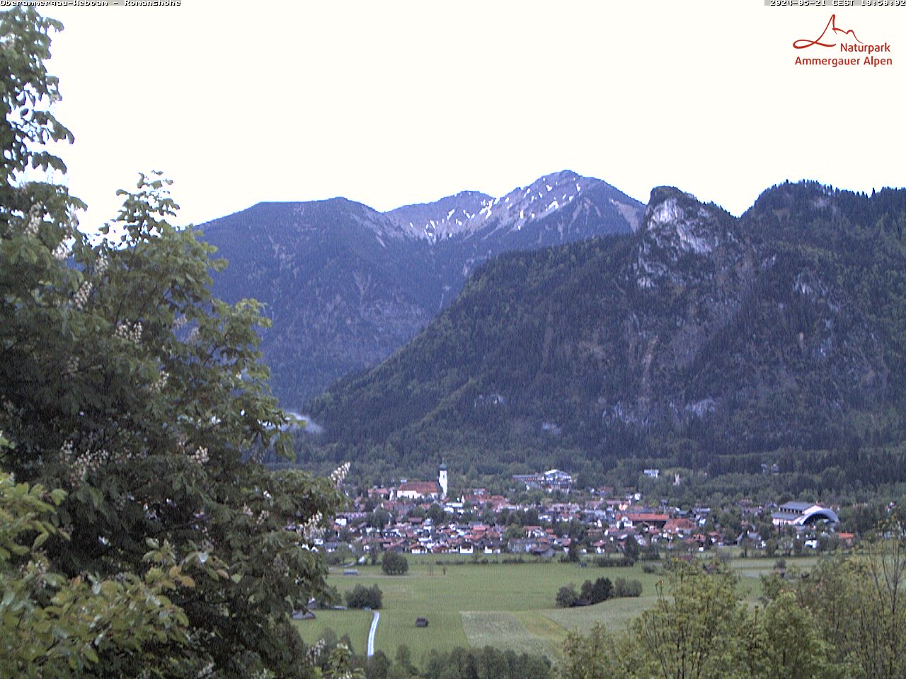 Berggasthof Romanshöhe - Blick über Oberammergau